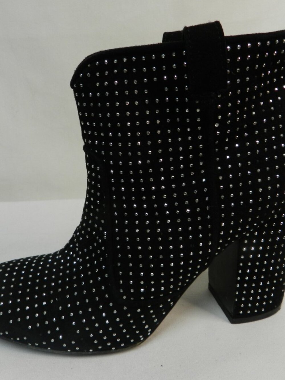 Laurence Dacade Suede silver Studded Pete ankle suede boots heeled Size 39 US 8 - Picture 5 of 10